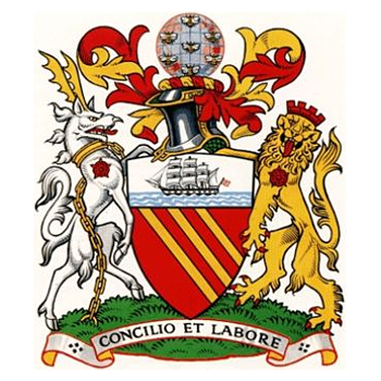 Wappen von Manchester, England